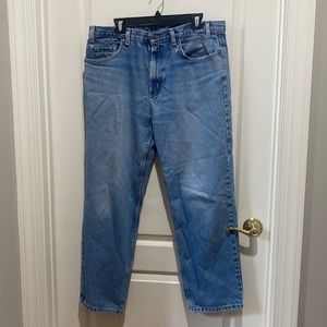 KIRKLAND Soft 100% Cotton Denim Blue Jeans 36x30 $30 GUC